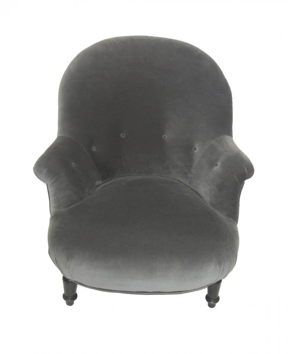 Art Deco Club Chair in Velvet