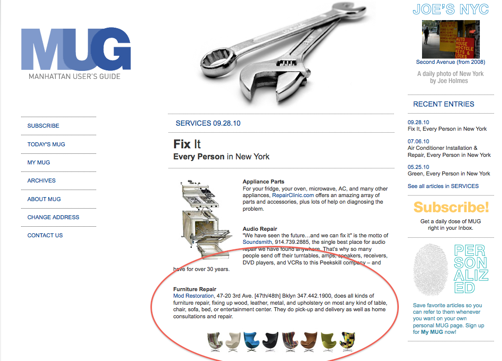 MUG writes about MOD Restoration MUG writes about MOD Restoration