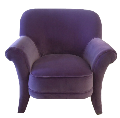 Art Deco Club Chair in Velvet