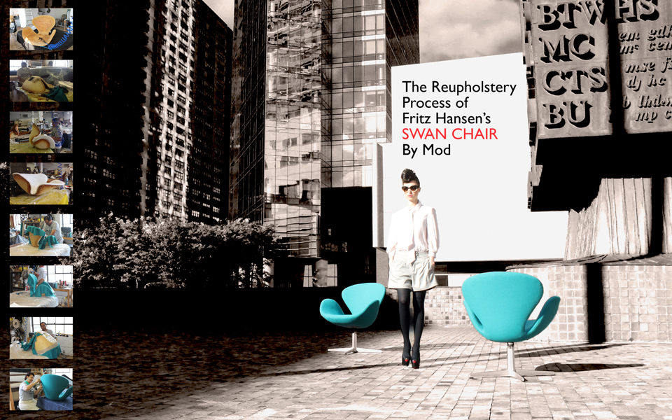 Mod Reupholsters Fritz Hansen Swan Chairs